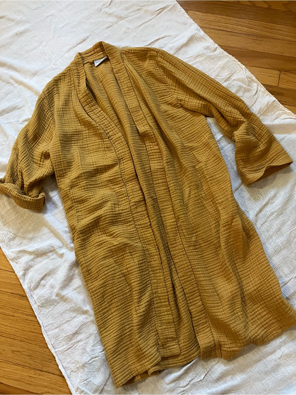 Parachute Mustard Textured Gauze Top